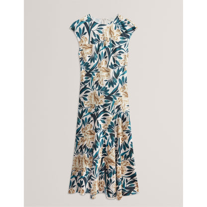 Print Sleeveless Tea Dress