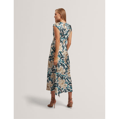 Print Sleeveless Tea Dress