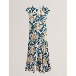 Print Sleeveless Tea Dress
