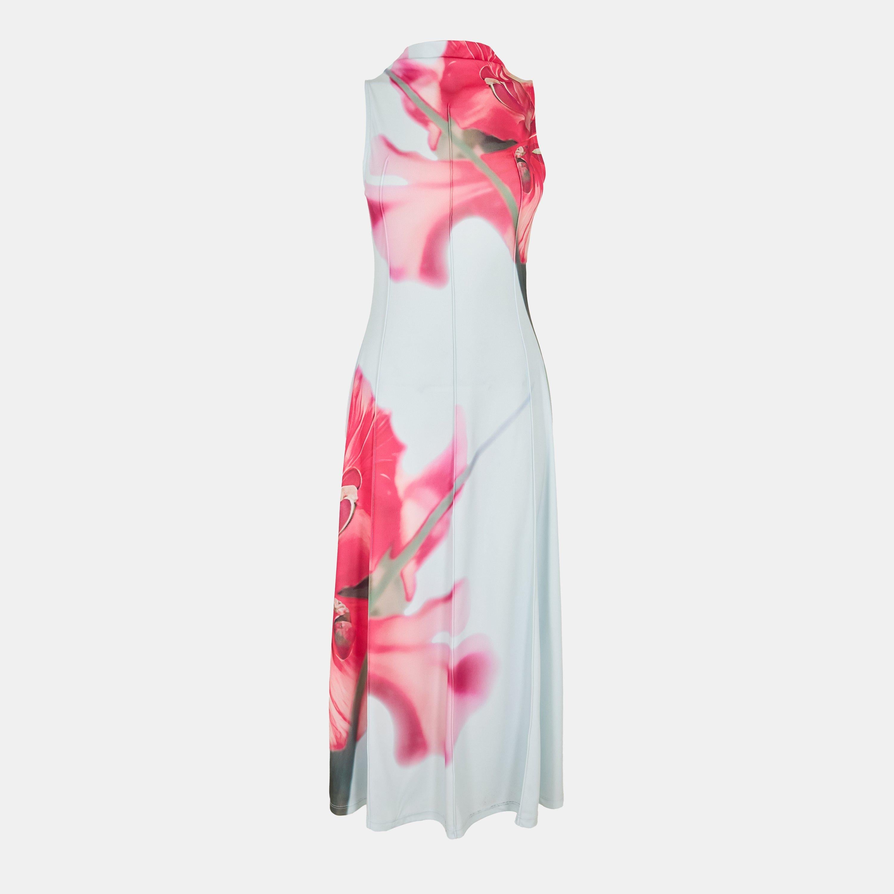 Mesh Midi Tea Dress