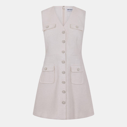 Tinsel Buckle Mini Dress