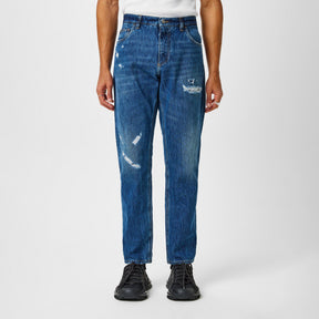 Distressed Denim Jeans