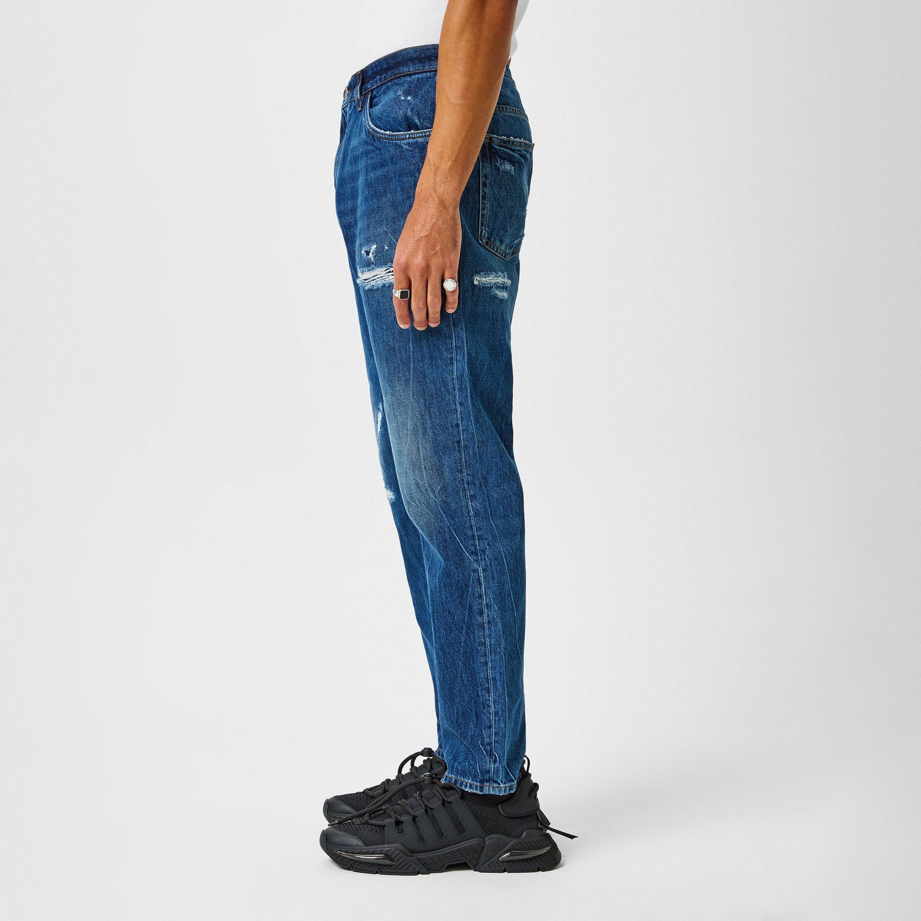 Distressed Denim Jeans