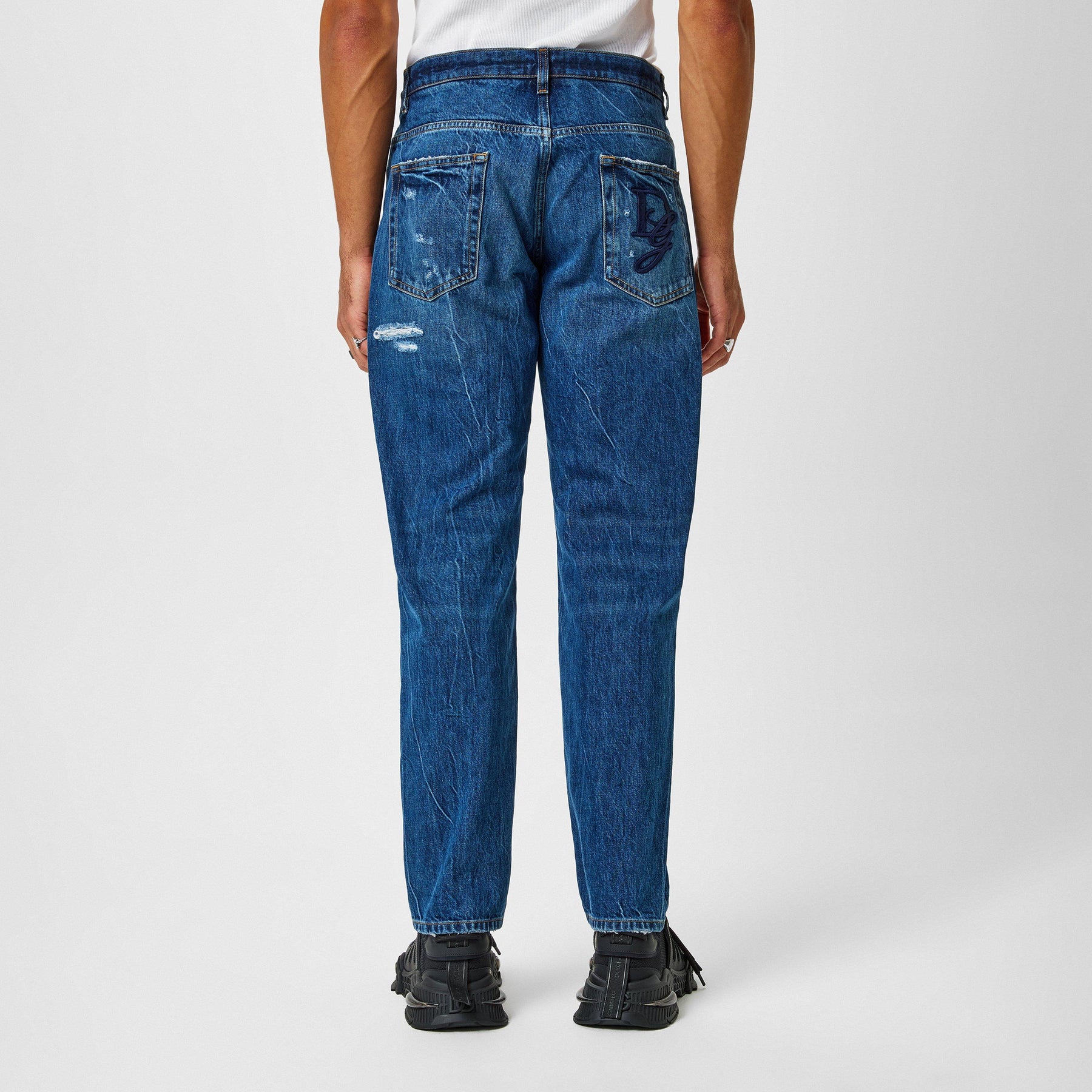 Distressed Denim Jeans