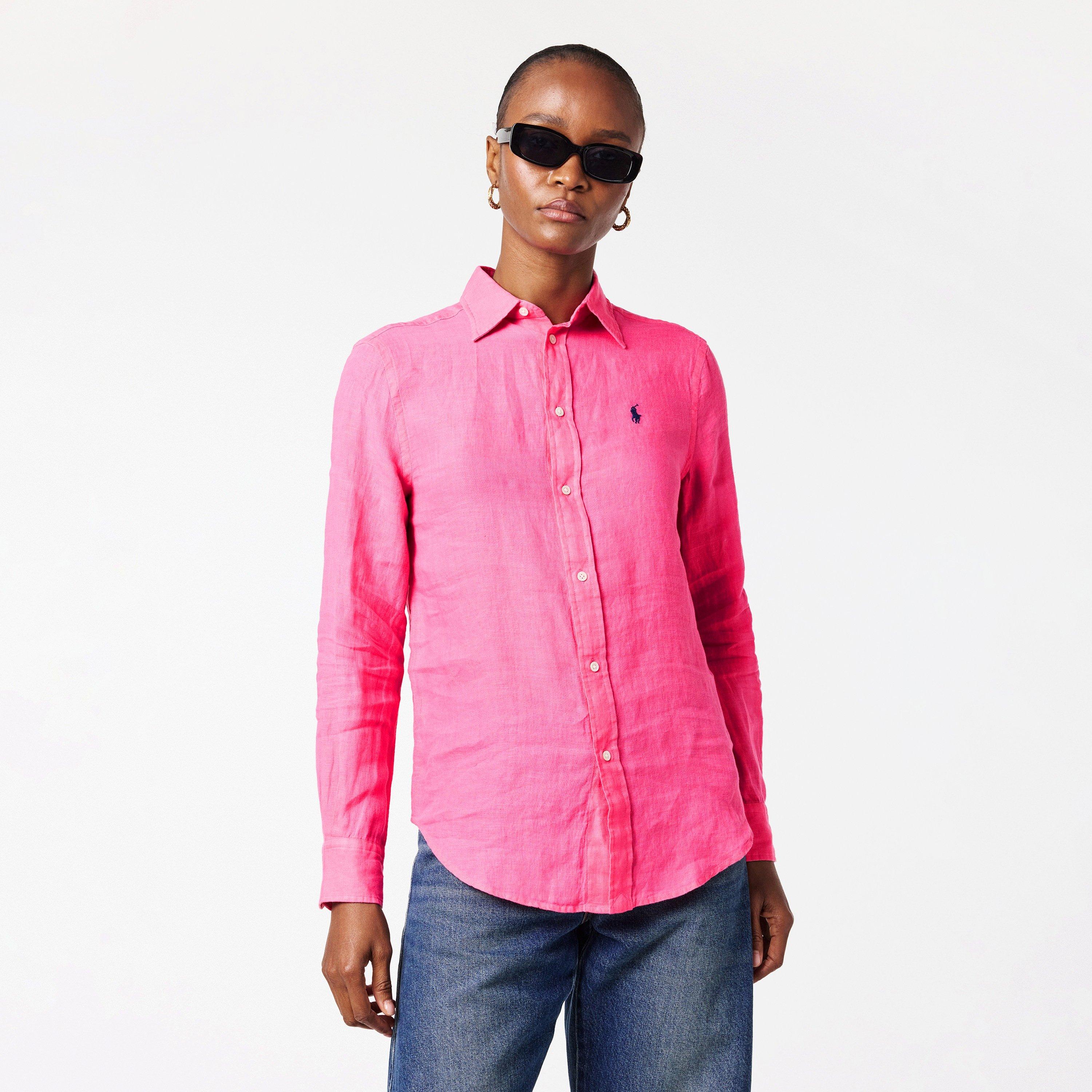 Linen Long Sleeve Oxford Shirt