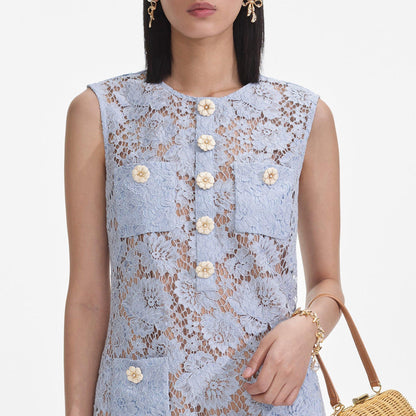 Fine Lace Mini Dress