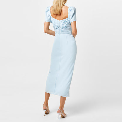 Crepe Midi Dress