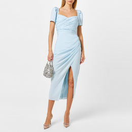 Crepe Midi Dress