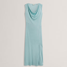 Ted Baker Sleeveless Drape Neck Jersey Maxi Dress