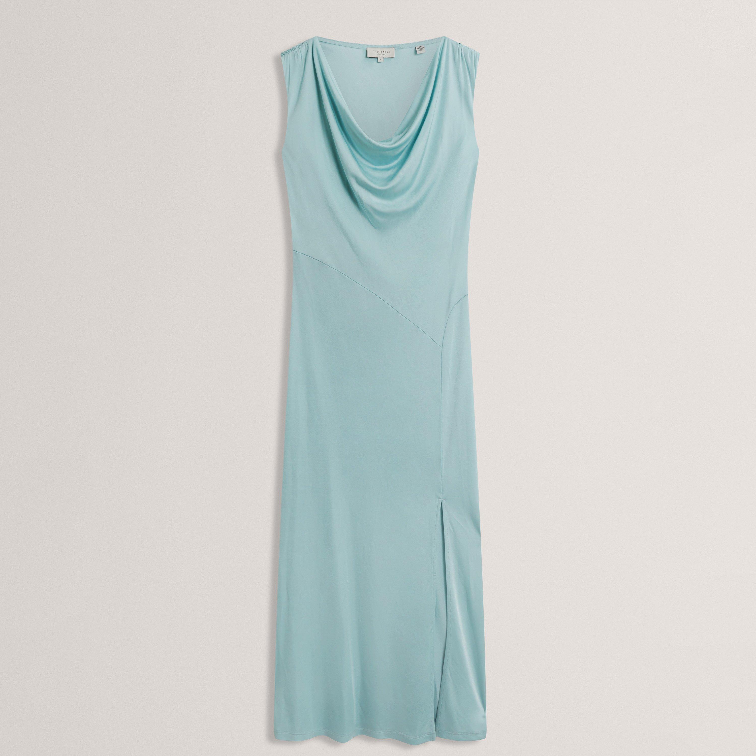 Ted Baker Sleeveless Drape Neck Jersey Maxi Dress