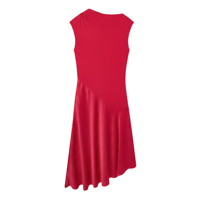 Ted Baker Asymmetric Satin Panel Midi Dress