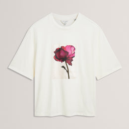 Ted Baker Floral Graphic Soft Touch Fitted T-Shirt