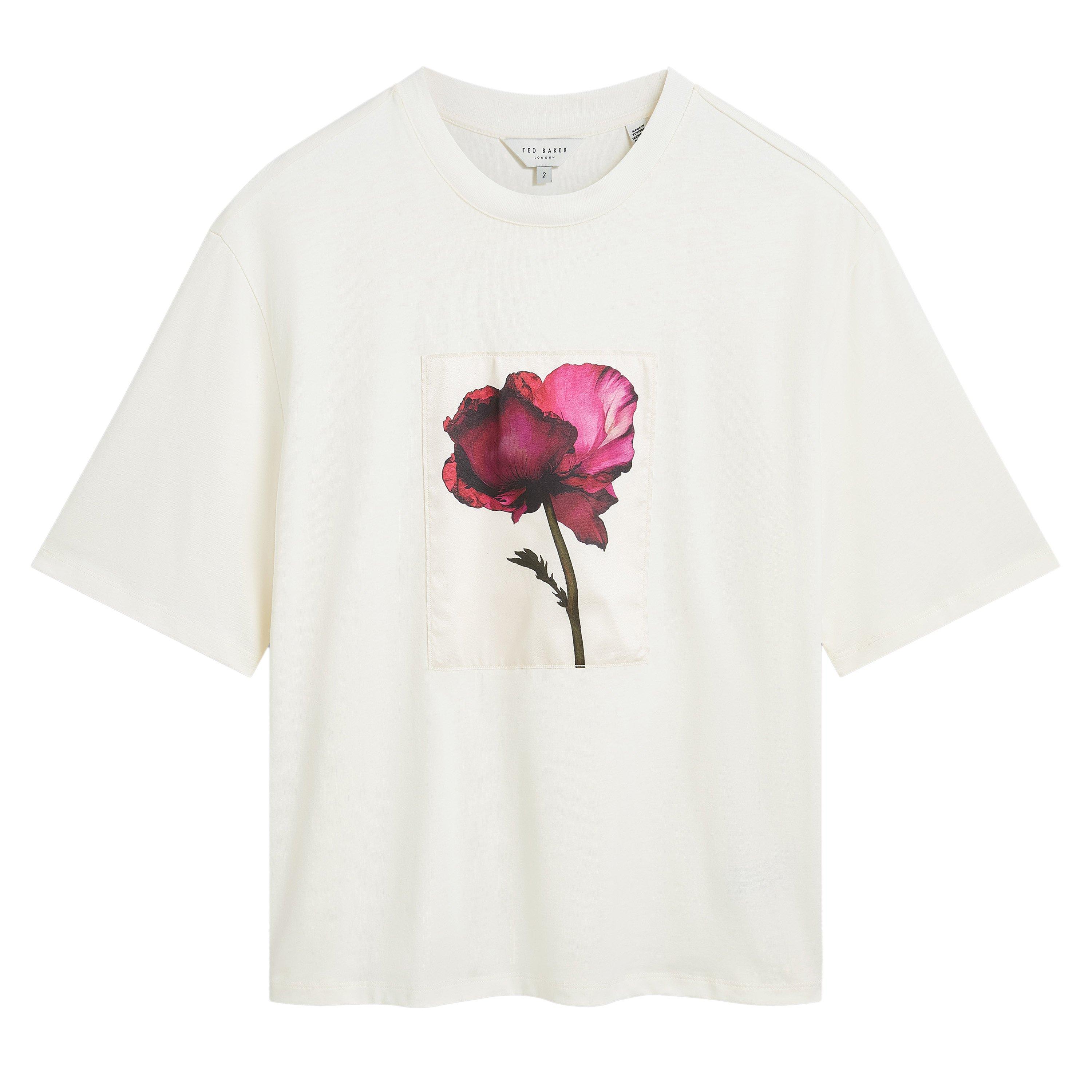 Ted Baker Floral Graphic Soft Touch Fitted T-Shirt