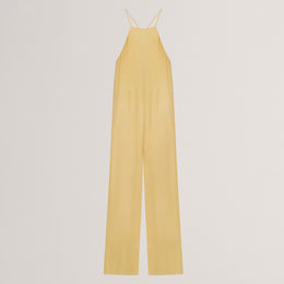 Ted Baker Halter Neck Belted Wide Leg Jumpsuit