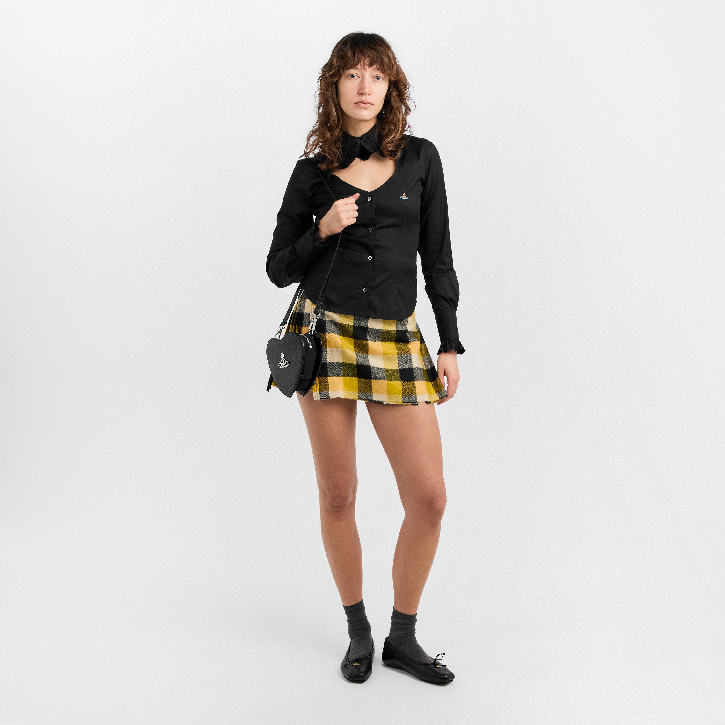 Viv Frill Short Sleeve Plain Shirt