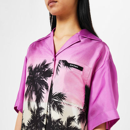 Women's Sunst Bowl Short-Sleeve Patterned Shirt