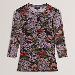 Ted Baker Mesh Print Top
