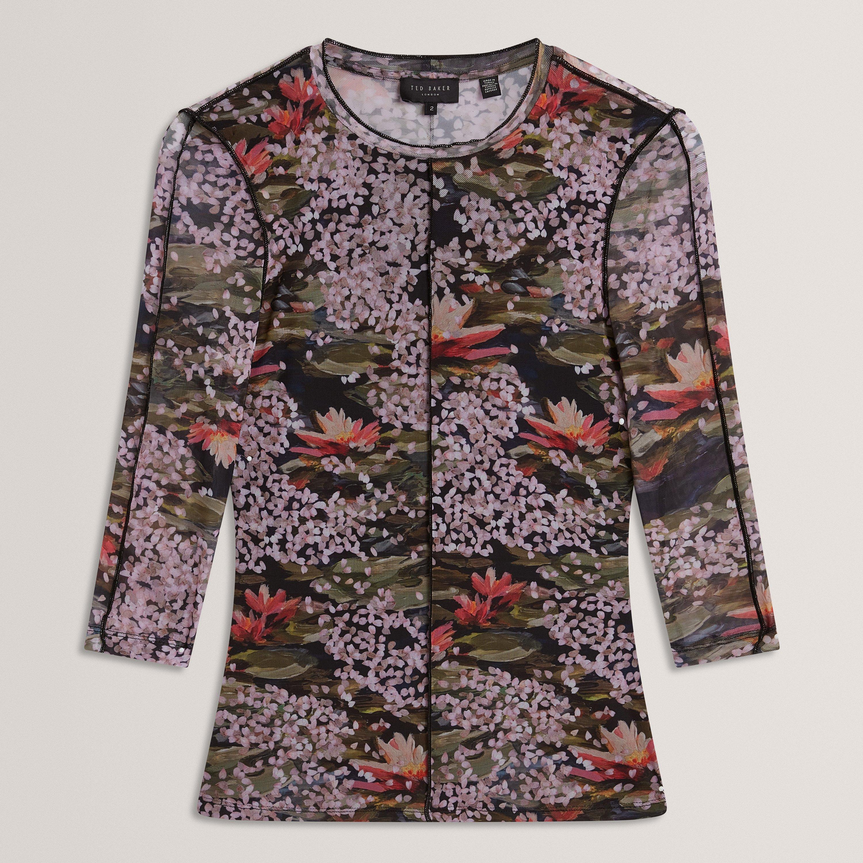 Ted Baker Mesh Print Top