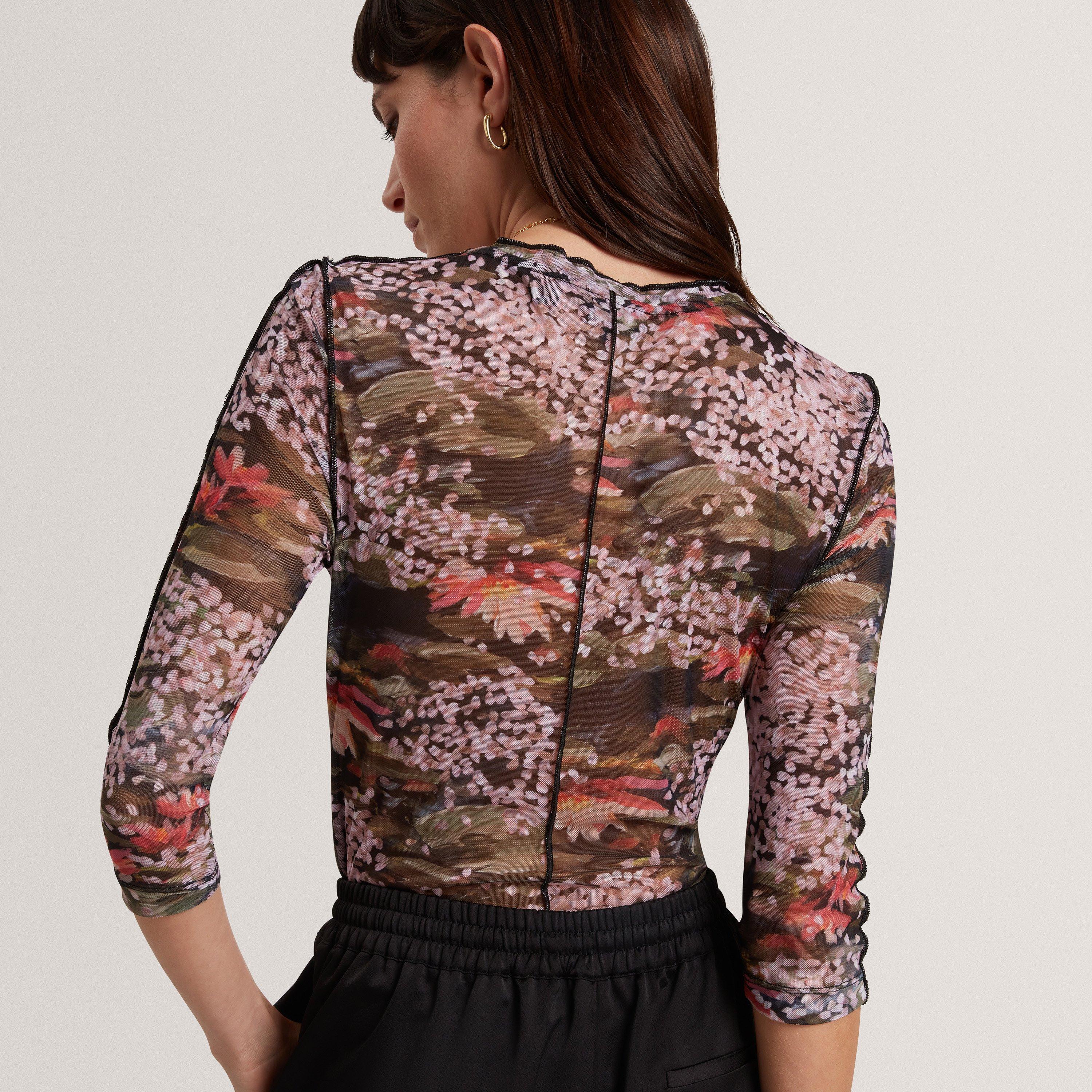 Ted Baker Mesh Print Top