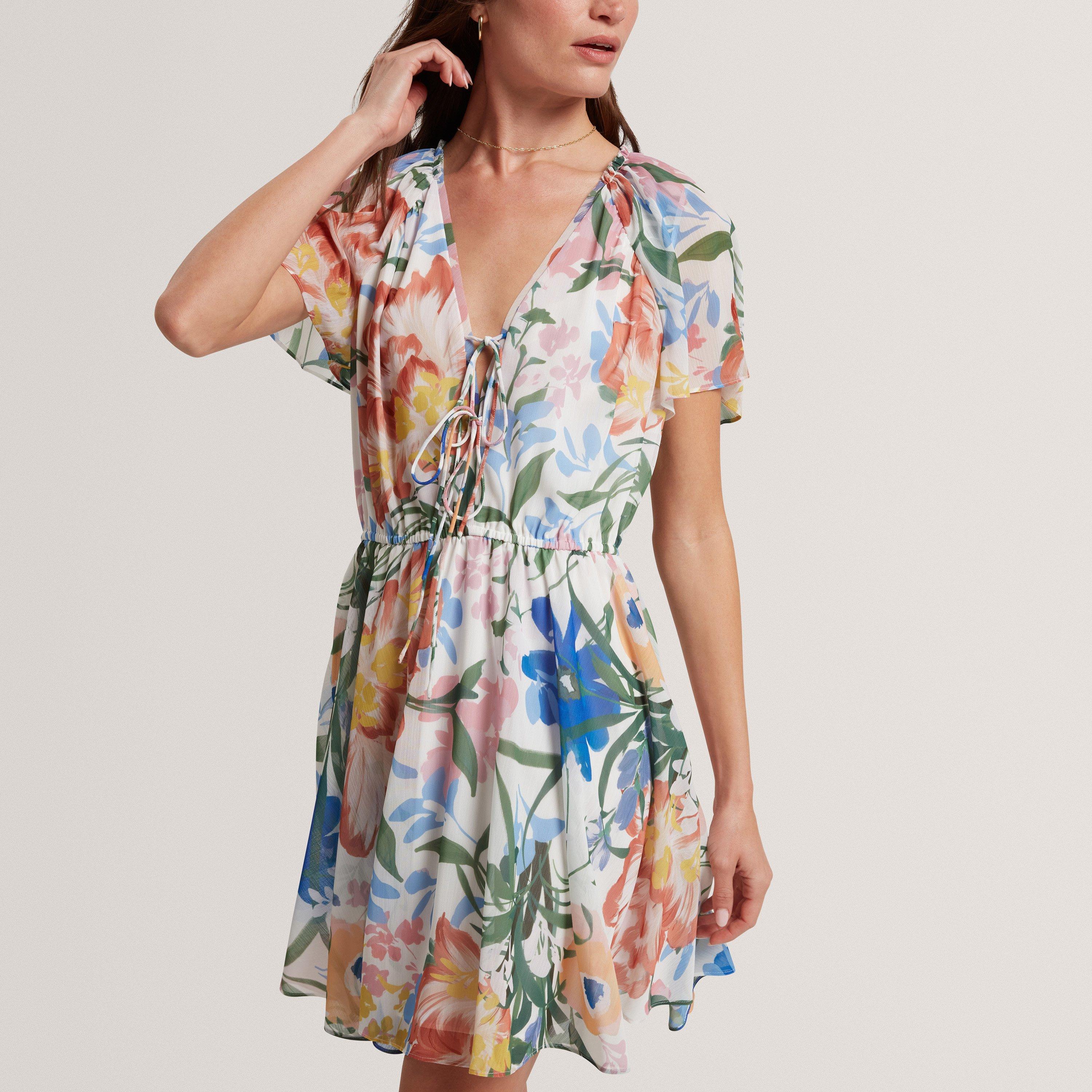 Ted Baker Print Midi Dress