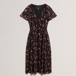 Ted Baker Print Midi Dress