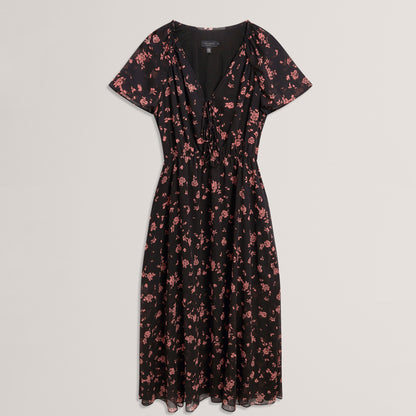 Ted Baker Print Midi Dress