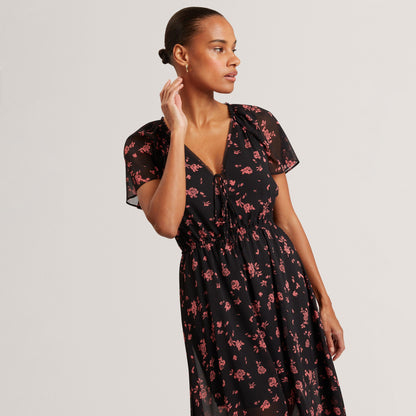 Ted Baker Print Midi Dress