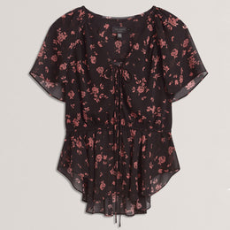 Ted Baker Soft Woven Peplum Top