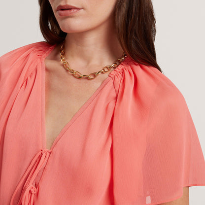 Ted Baker Soft Woven Peplum Top