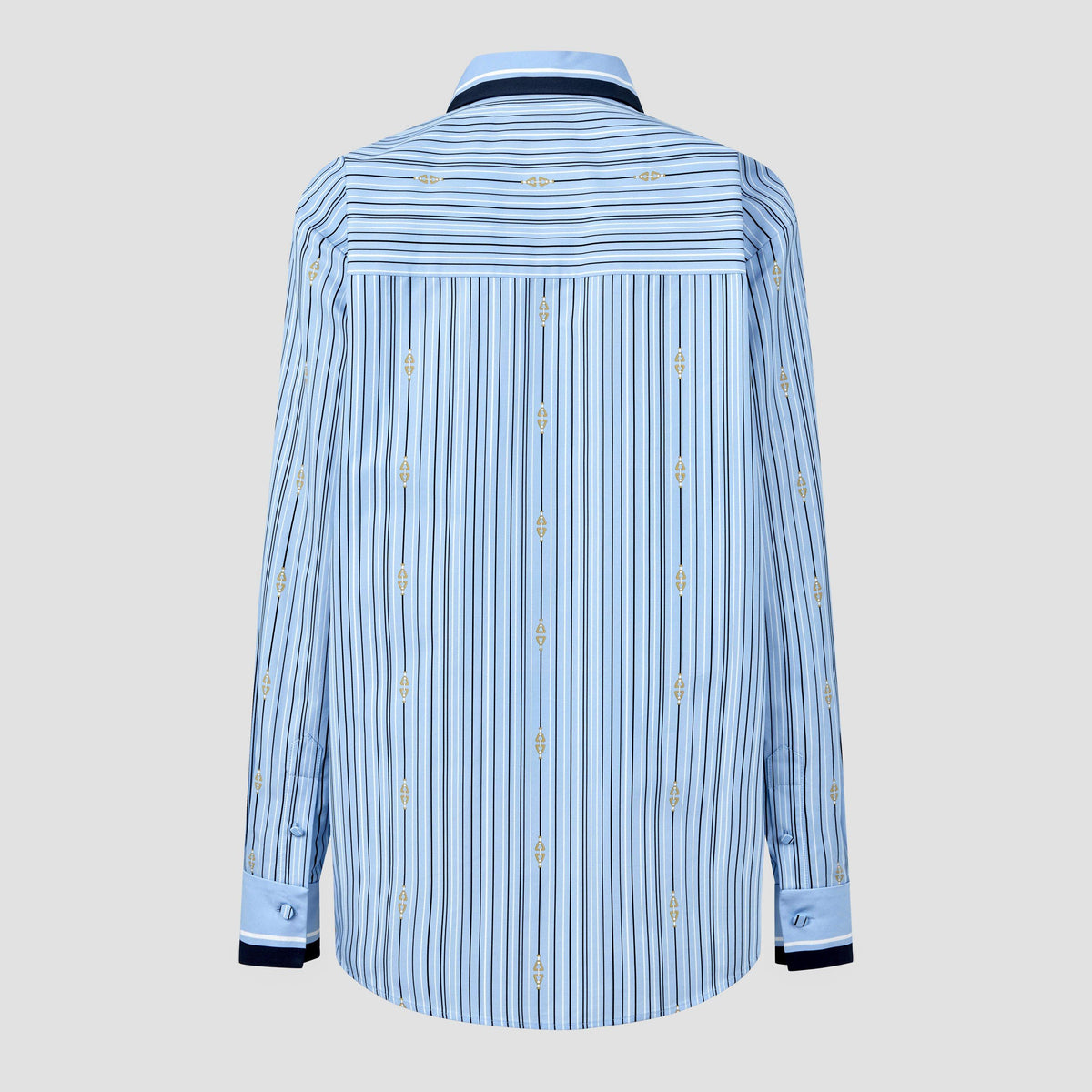 Horsebit Striped Cotton Shirt