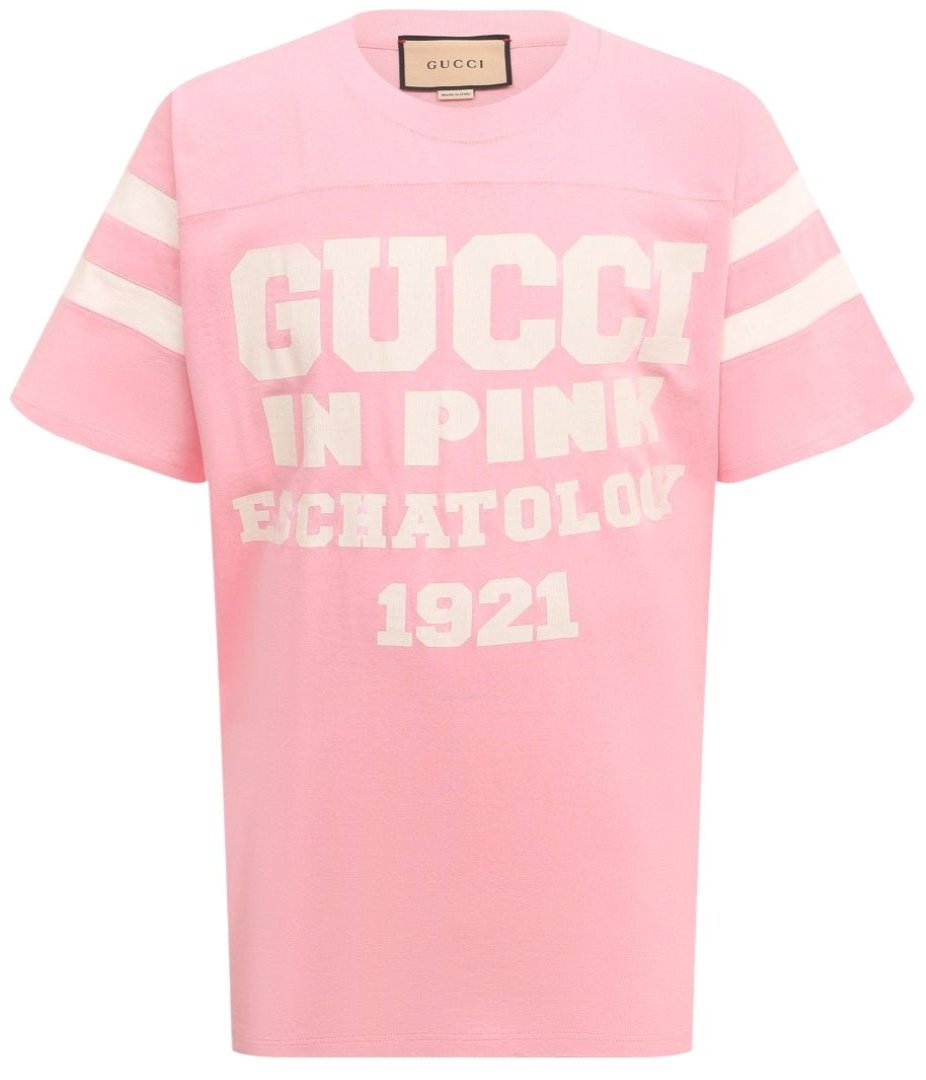 Gucci Eschatology 1921 Printed T-Shirt in Pink