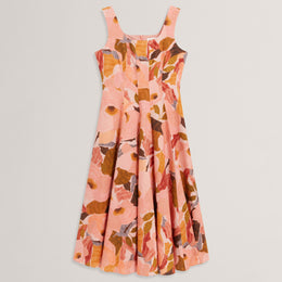 Print Midi Boho Dress