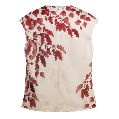 Printed Drape Top