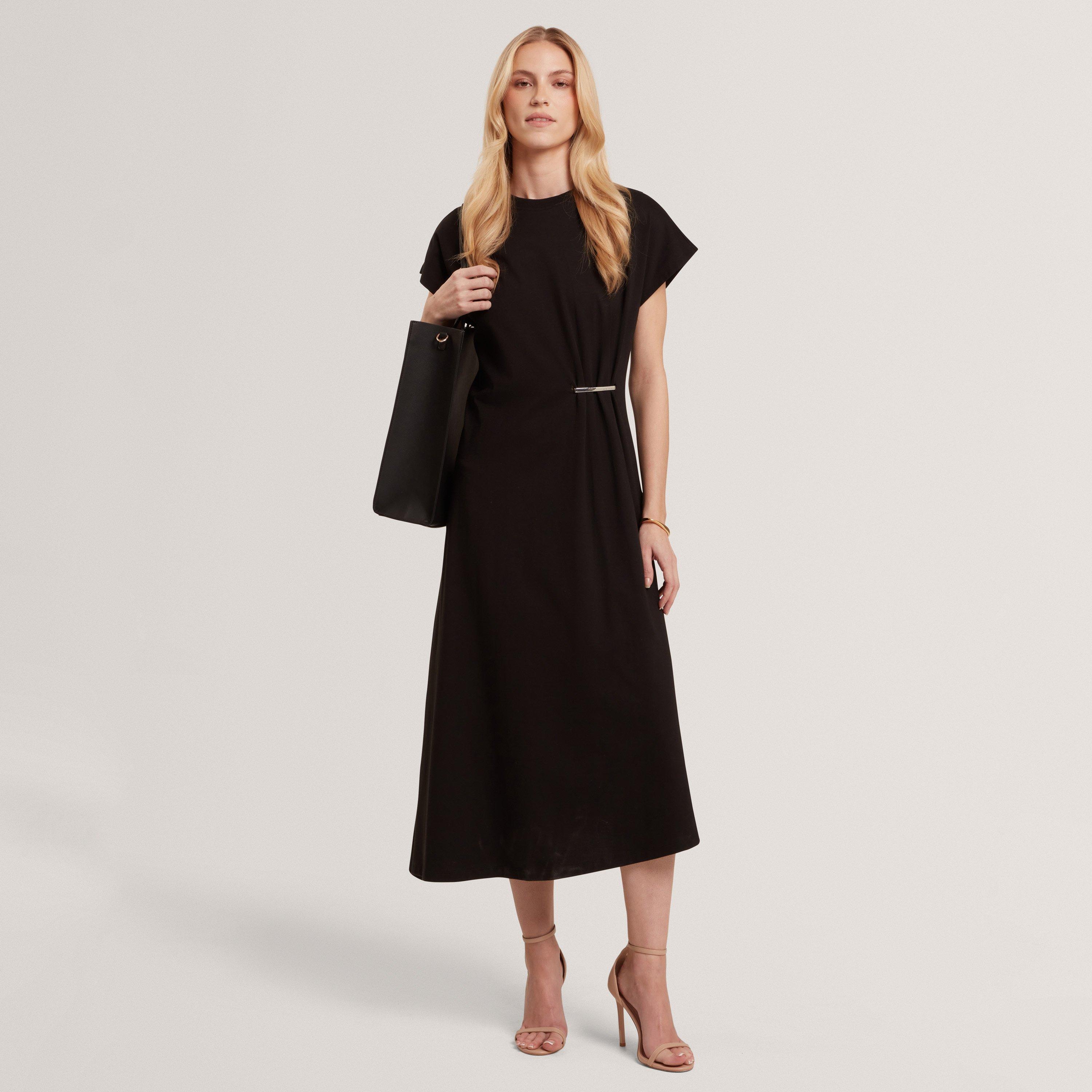 Metal Trim T-Shirt Dress
