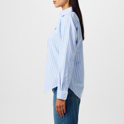 Women's Charlotte Stripe Long Sleeve Oxford Shirt