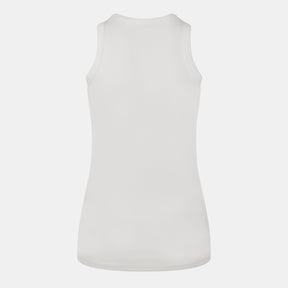 Crystal Logo Ribbed Tank Top