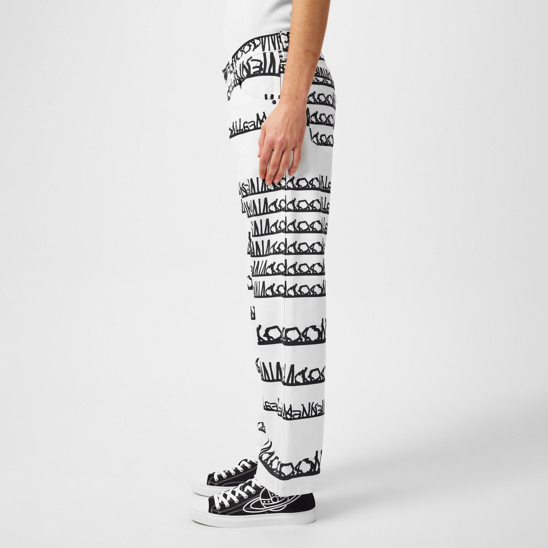 Black And White Ranch Jeans