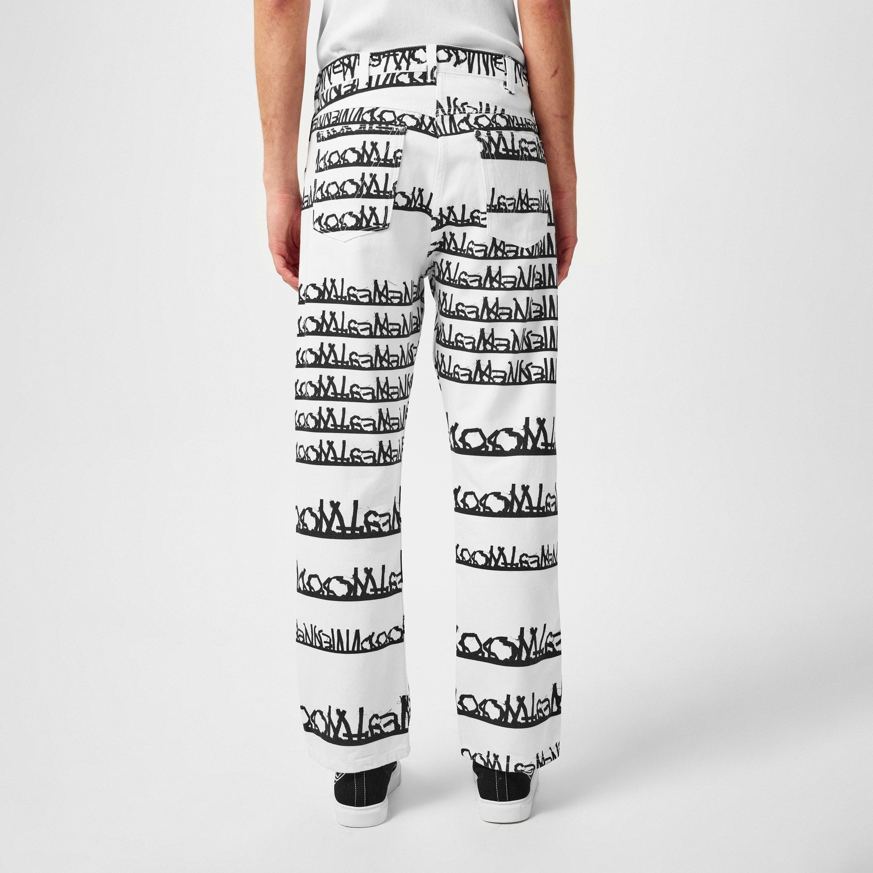 Black And White Ranch Jeans