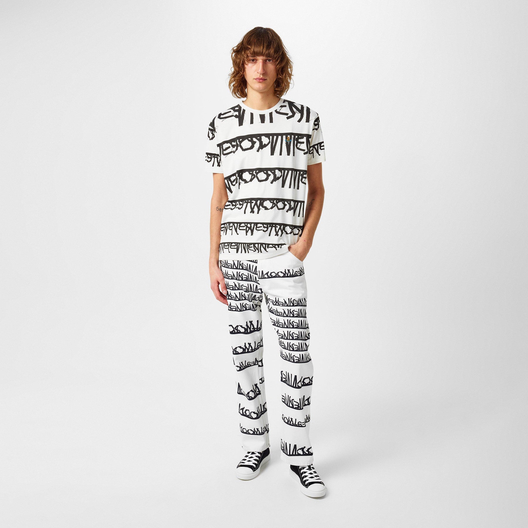 Black And White Ranch Jeans