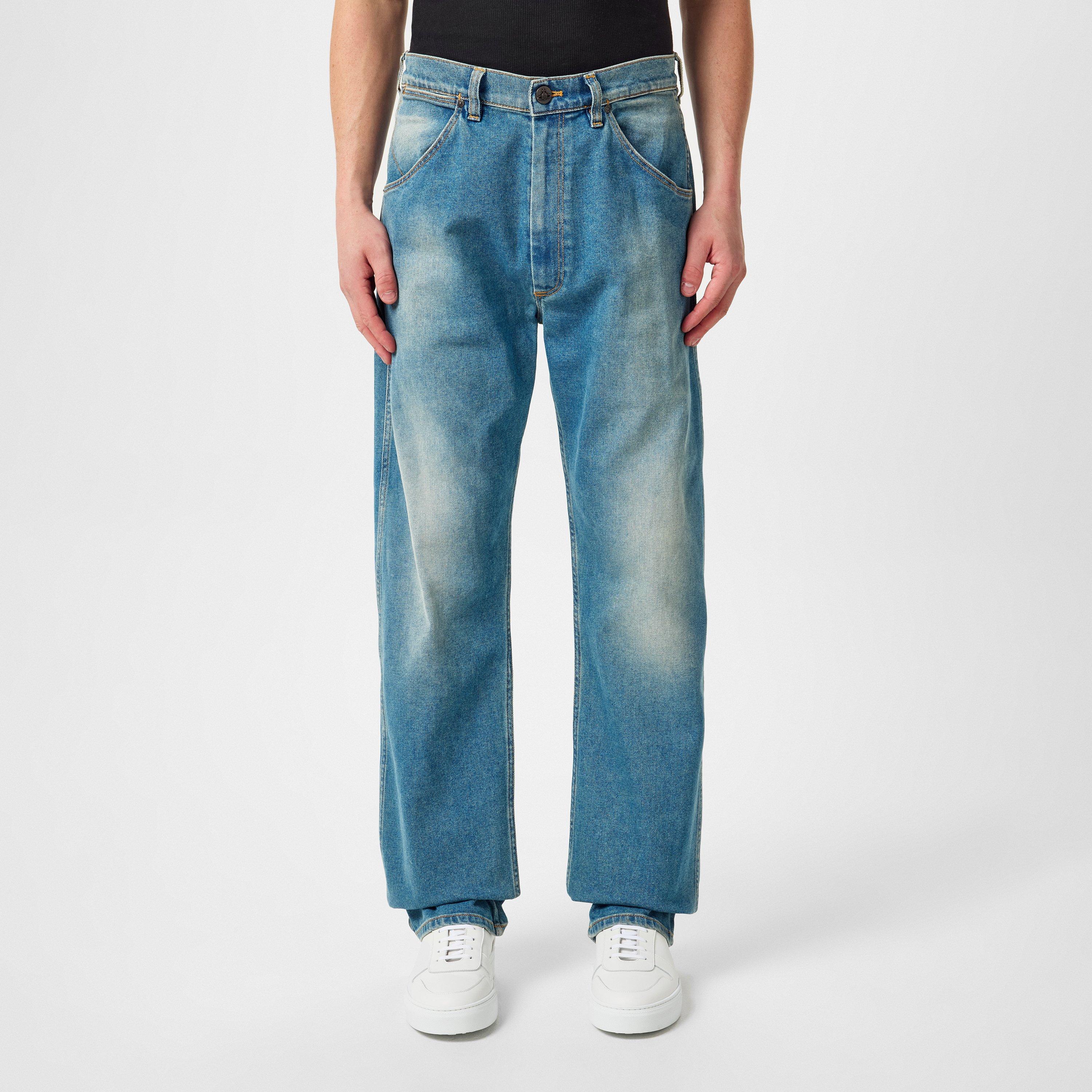 Baggy Vintage Effect Jeans