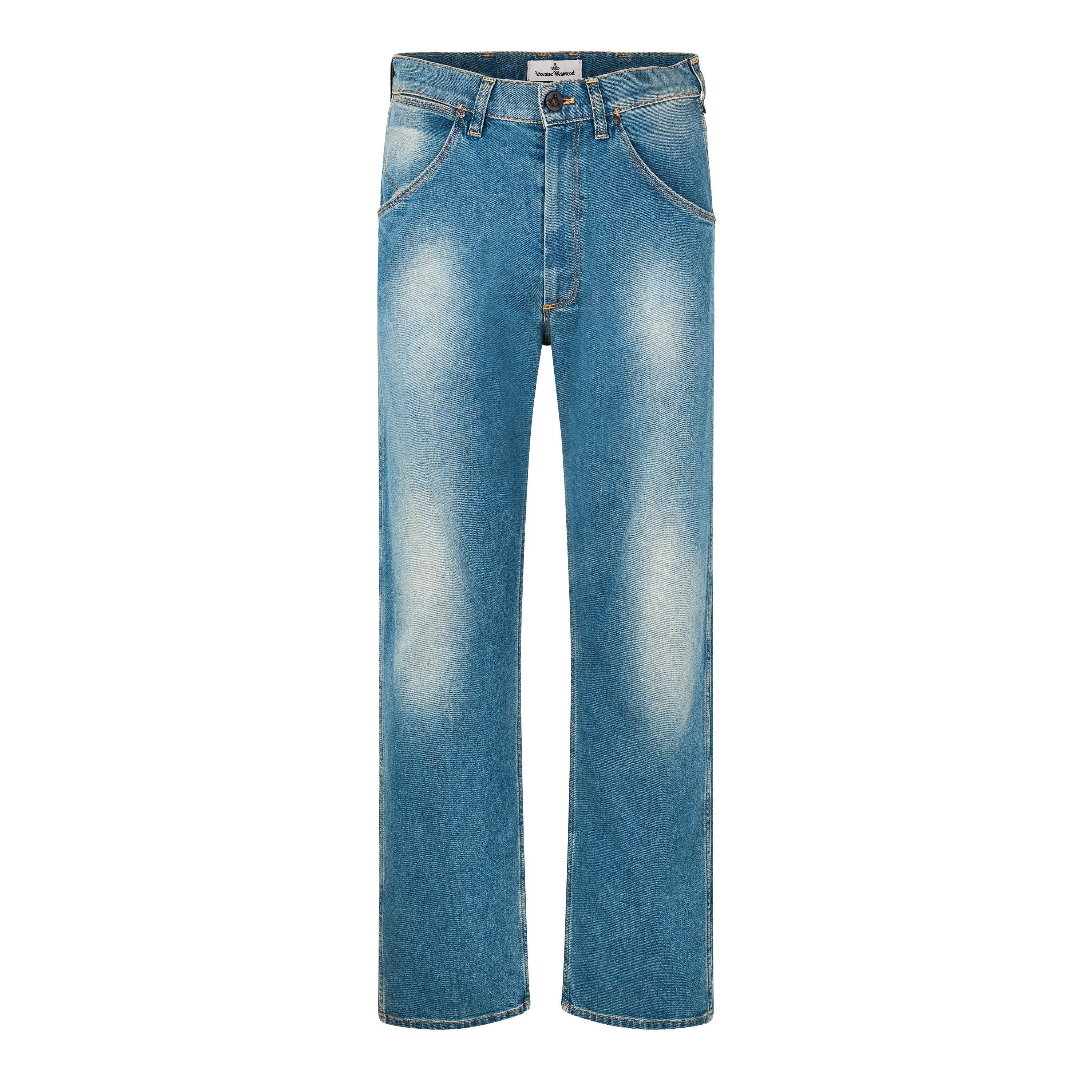 Baggy Vintage Effect Jeans