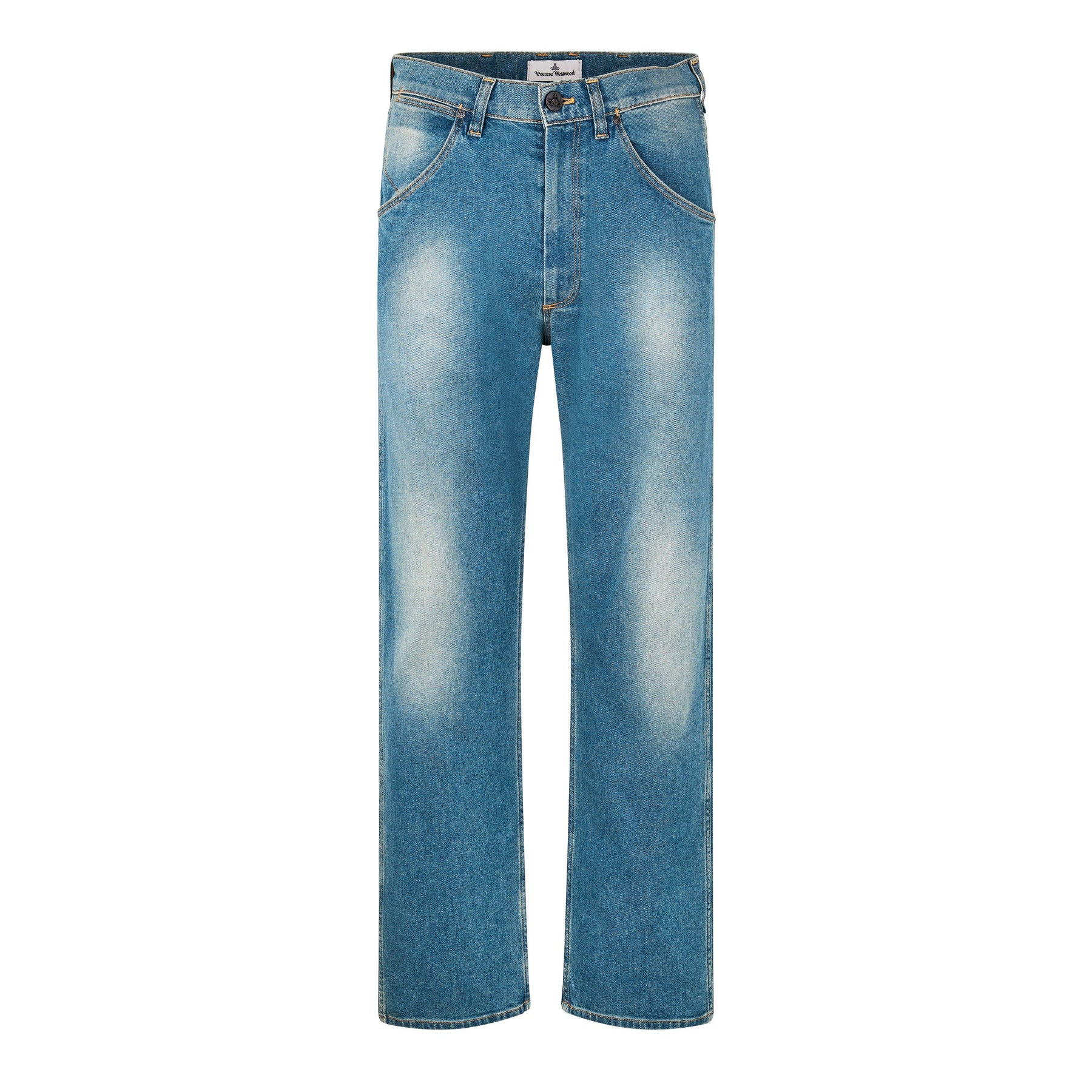 Baggy Vintage Effect Jeans
