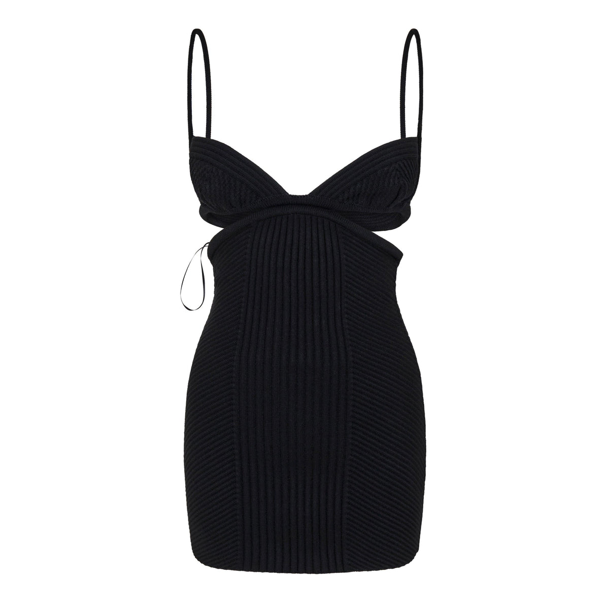 Cut Out Rib Mini Dress