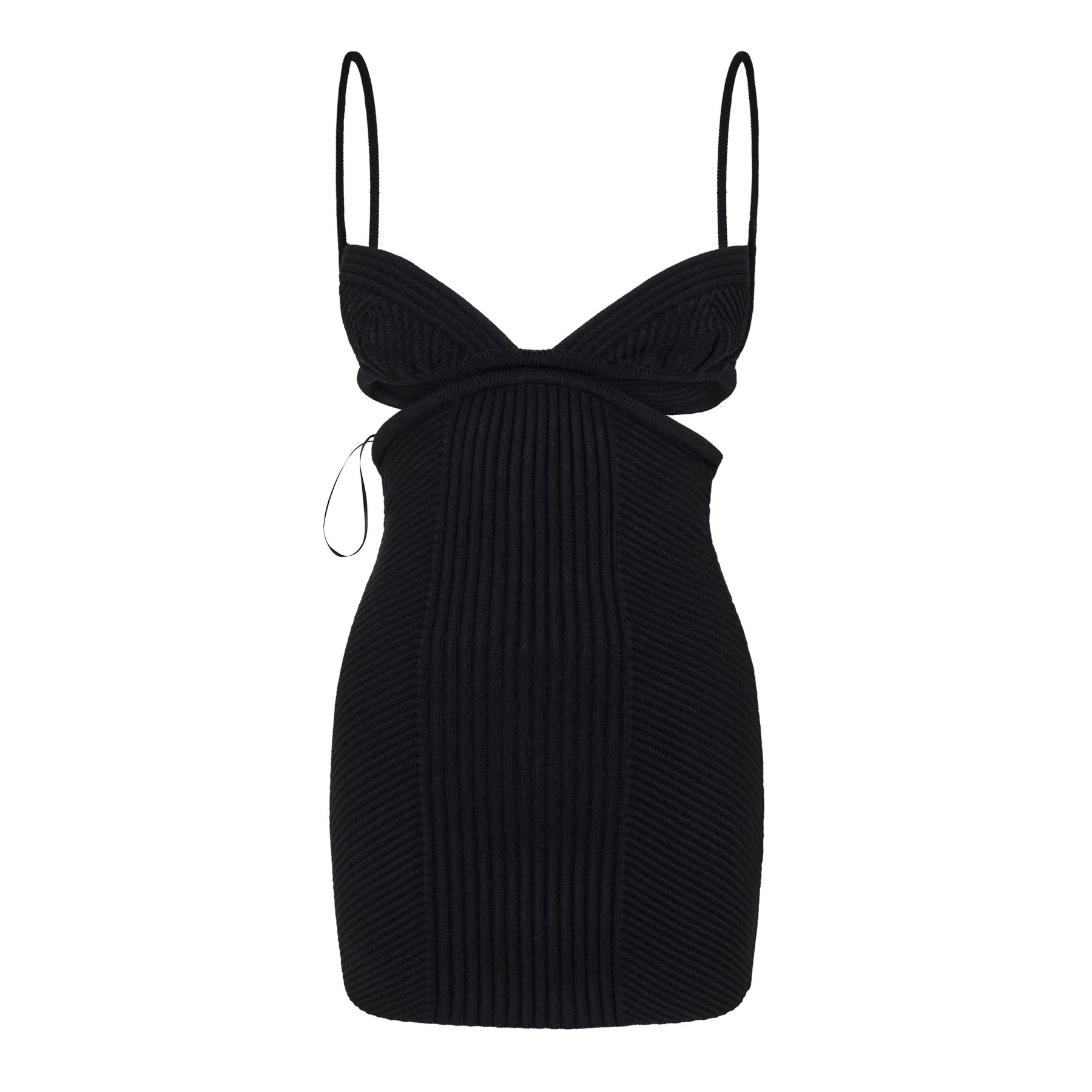 Cut Out Rib Mini Dress