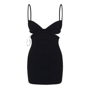 Cut Out Rib Mini Dress