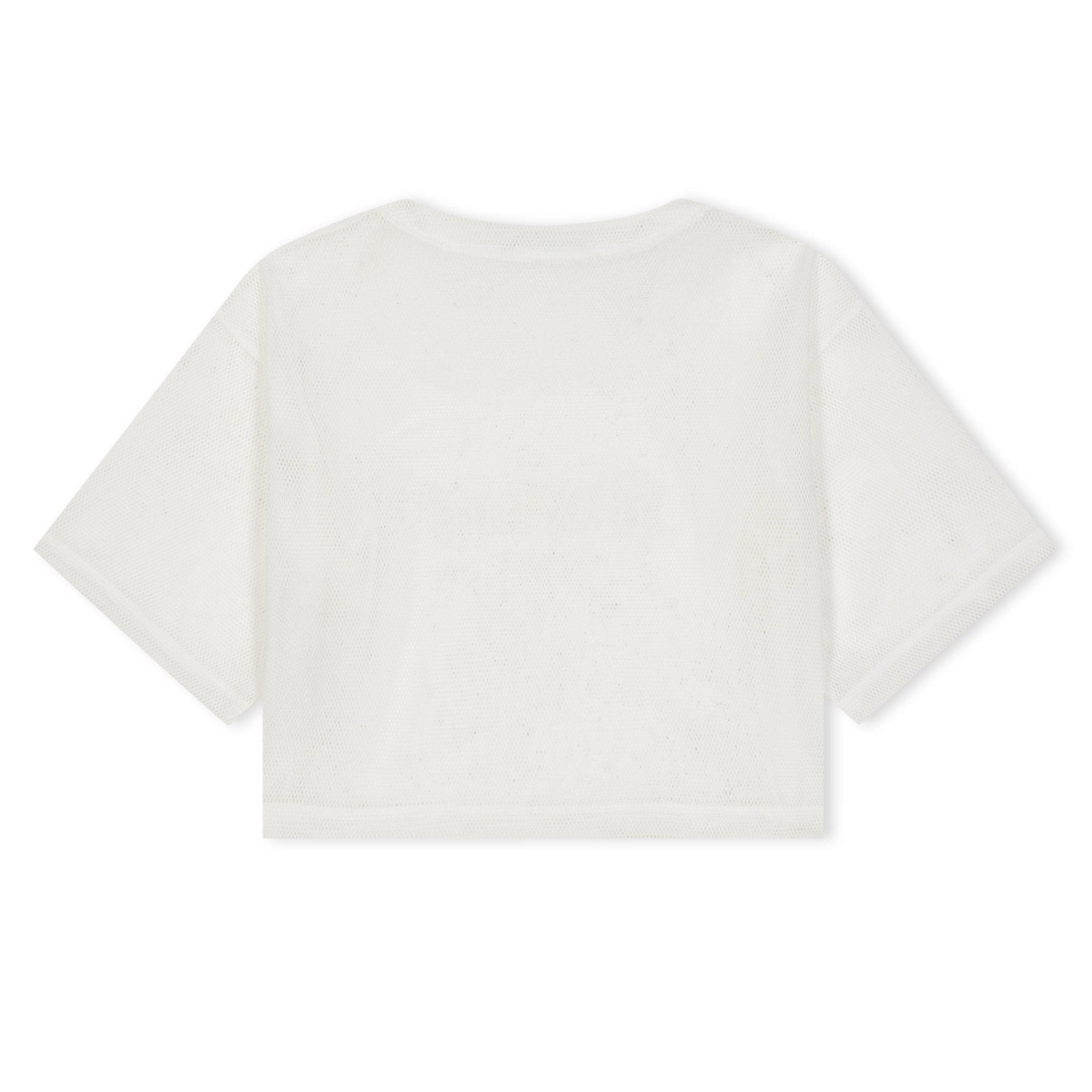Women's Mesh Cropped T-Shirt, Logo Design