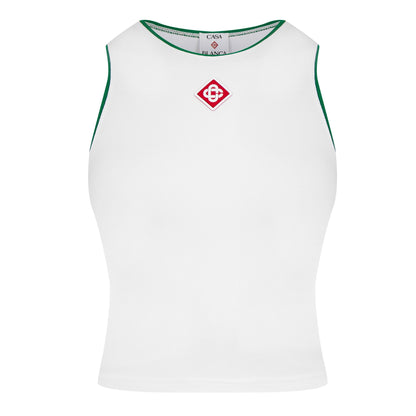 Plain Cotton Logo Baby Vest