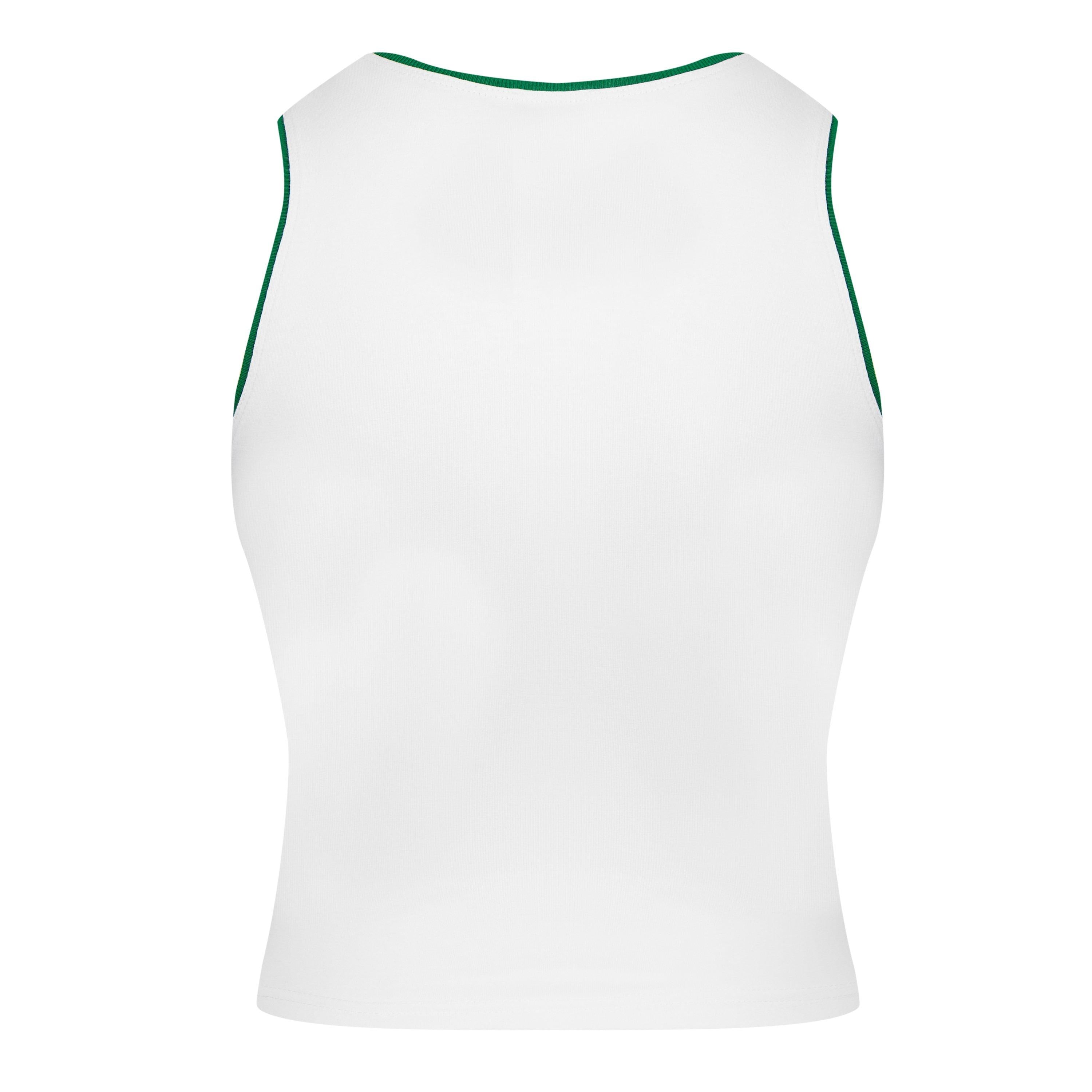 Plain Cotton Logo Baby Vest