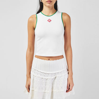 Plain Cotton Logo Baby Vest