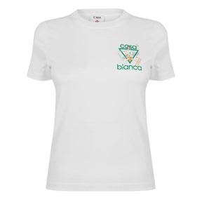 Women's Logo Cotton Cropped Tennis T-Shirt